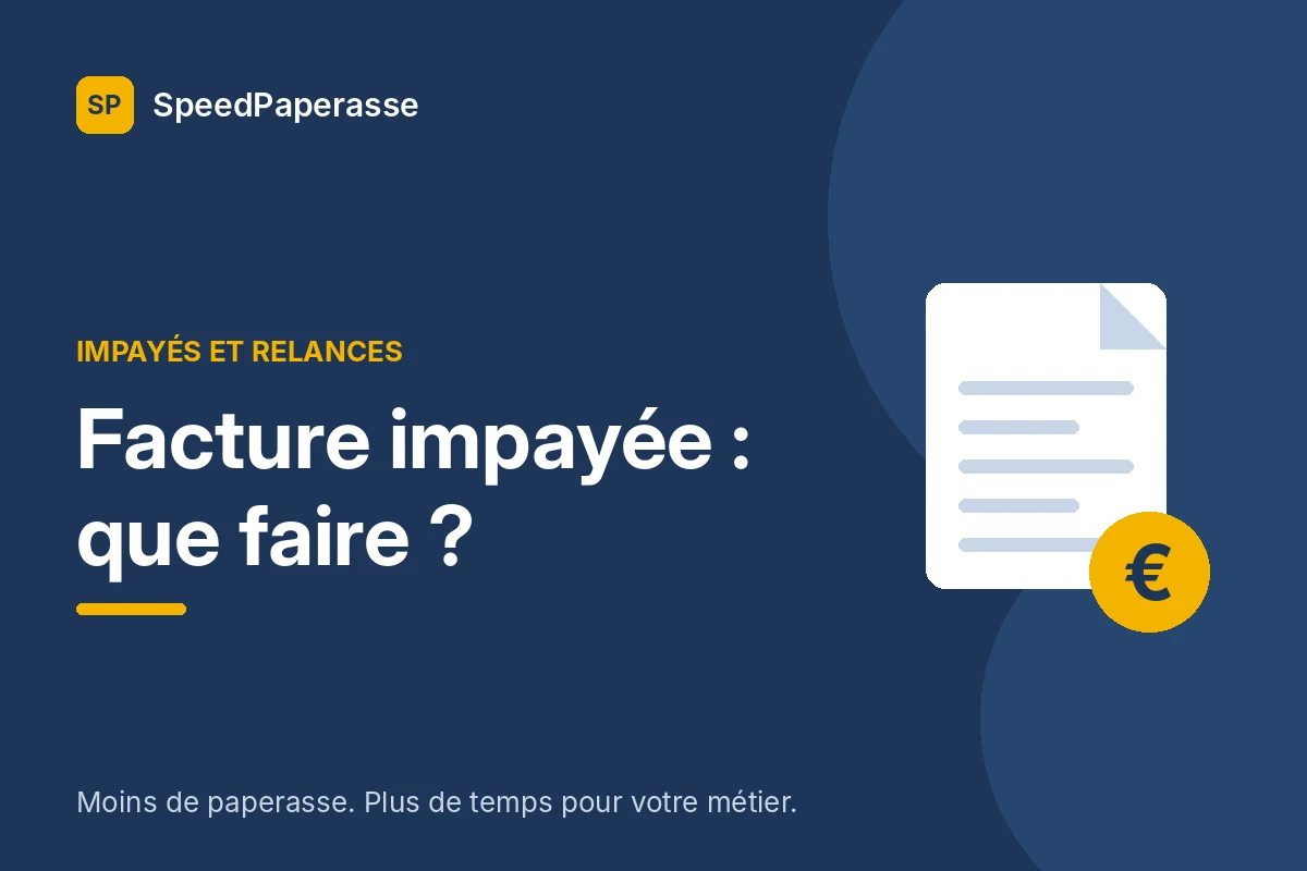 Facture impayée : que faire ?